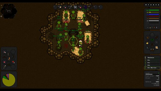 An orc camp underground