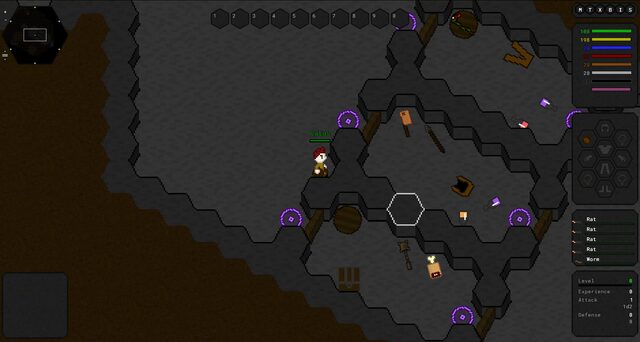 A stone cellar full of items